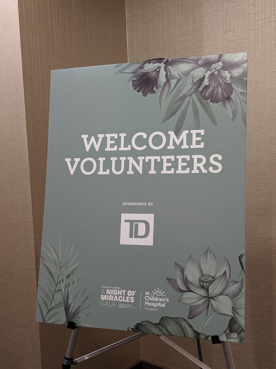 Thankful for our Volunteer Sponsor @td_canada and all the volunteers that are making tonight possible! We are so grateful for your incredible dedication and support. #anightofmiracles