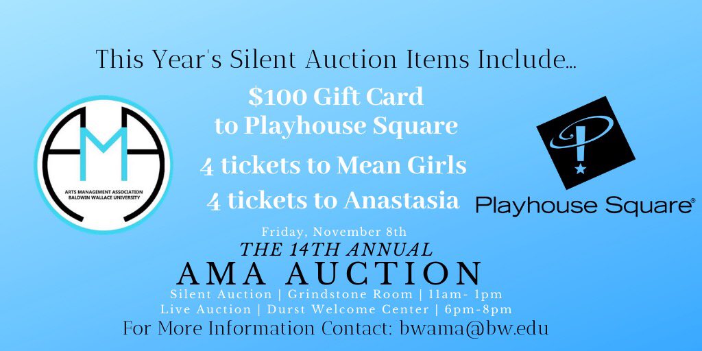 Can you believe that this year’s AMA Auction is less then 6 days away? Neither can we! Take at look at some of our amazing Auction items thanks to <a href="/playhousesquare/">Playhouse Square</a> . Any of these look intriguing? Then we better see you at our Silent Auction on Friday!