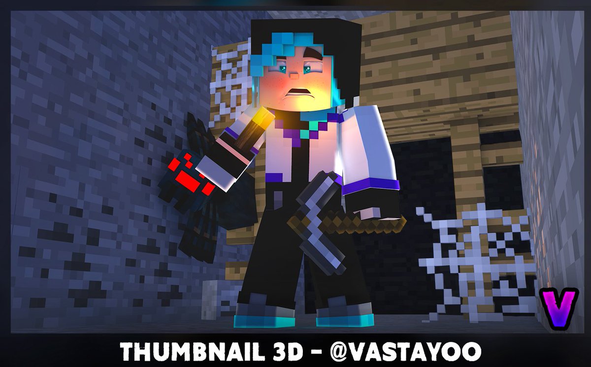🔨Trabalho Finalizado - Thumbnail 3D
🔨 Tema: Explorando Mina Abandonada
*Cenário ficou pouco simples por que queria algo clean e fiz na hora e testei rig nova*

💸 R$4.00
❗Estou Disponível para thumbs avulsas
✉Me envie uma mensagem para negociarmos ou caso haja alguma dúvida