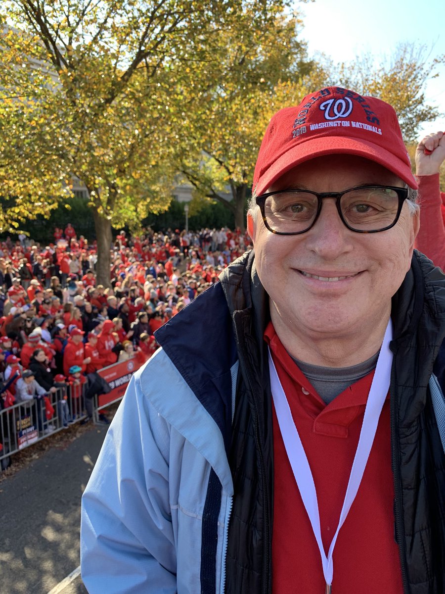 Honored to be in today’s Nat’s victory parade.