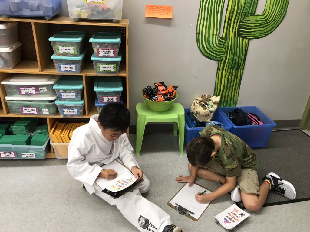 Math or Treating! Students traveled to stations to solve division problems and collect treats!! 🎃🎃🎃 <a href="/SchwarzkopfElem/">Schwarzkopf Elem</a>