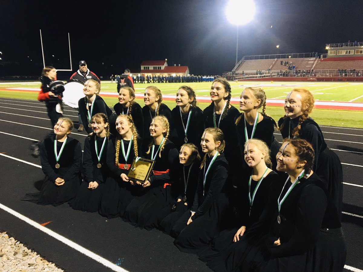 WellsGuard's tweet photo. Color Guard gets a perfect score! 5 Stars! Congratulations to the entire Warrior Band on a great season and a silver medal finish! #warriorpride #wellsguard #colorguardperfection #mbda https://t.co/lBP8XXAcRh