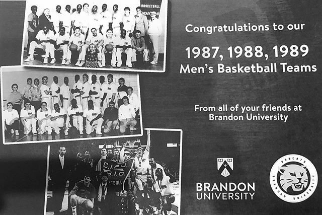 basketballmb's tweet photo. Tonight we celebrate the induction of the 1987, 1988 and 1989 @bubobcats into the @sportmanitoba Hall of Fame! Congratulations on this well deserved honour! #HOF40 https://t.co/HK8f6xlbzq