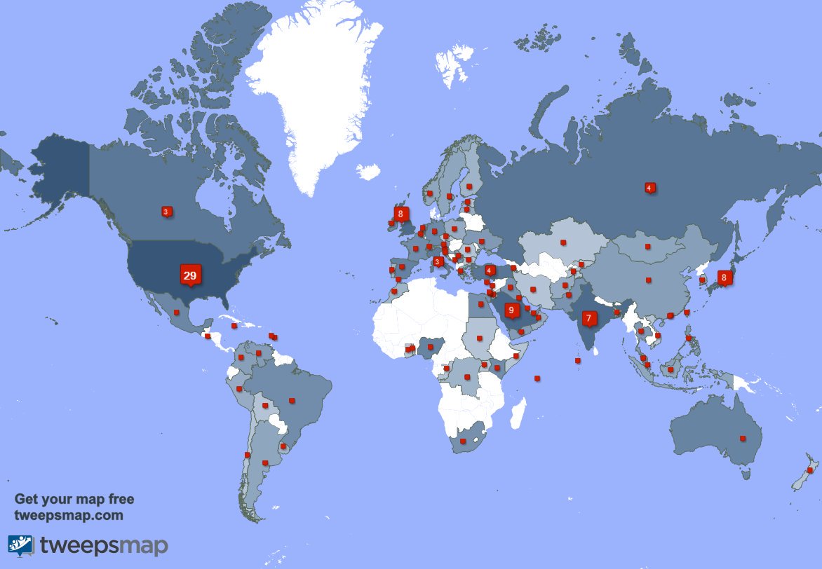 I have 17 new followers from Tajikistan 🇹🇯, and more last week. See tweepsmap.com/!toshi99333