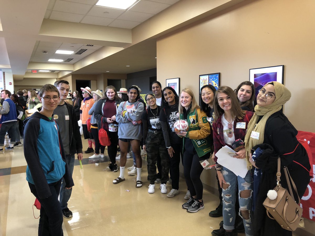 StuCoFHN's tweet photo. Some of our Stuco Cabinet and General members got to attend @mascstuco districts today at Mehlville High School. We ran for VP but congrats to @StucoLindbergh for winning! Don’t You Forget About North. We are warriors! #MASCxGW https://t.co/7JKrZhFVy8