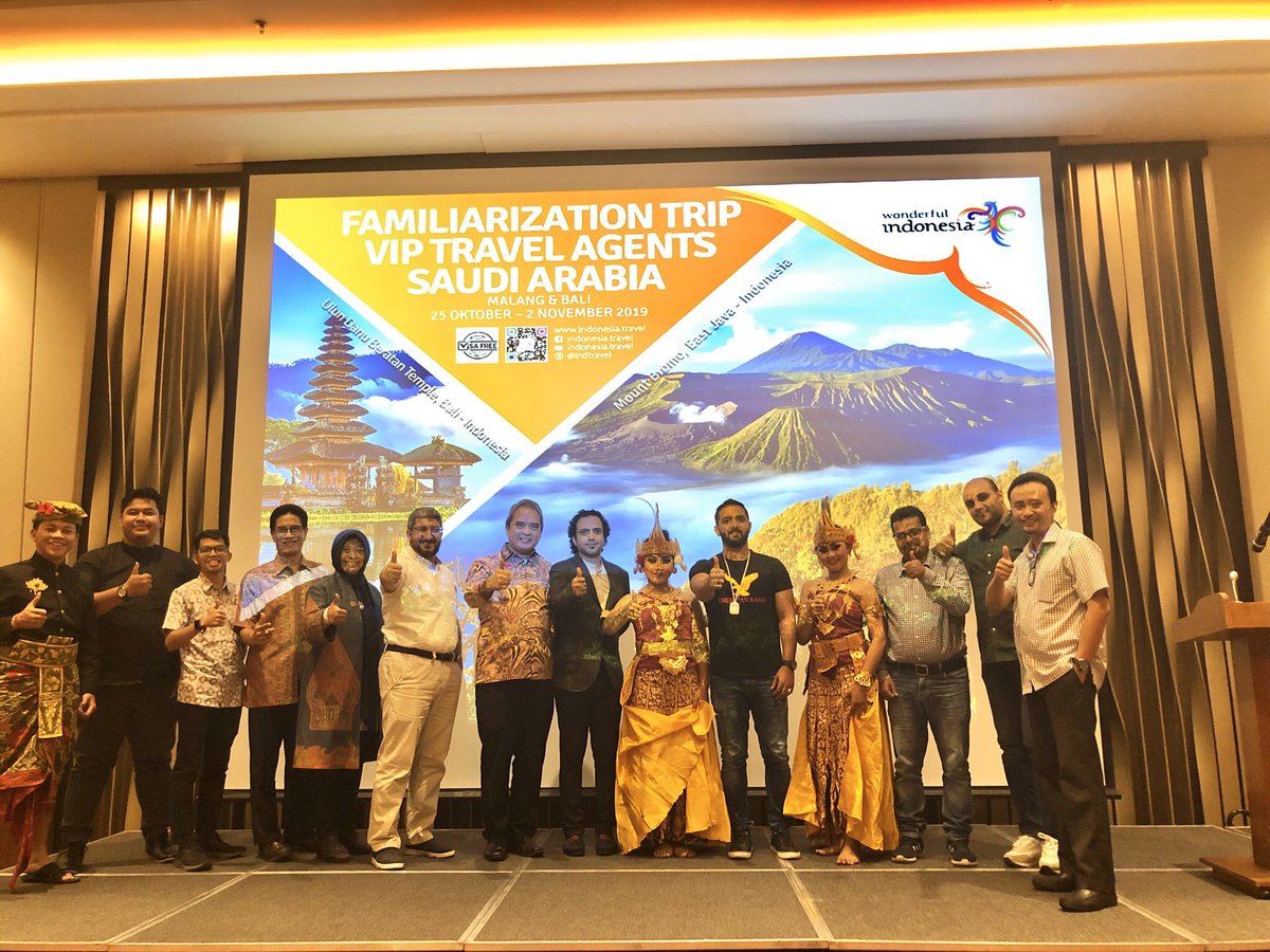SigitWtj's tweet photo. Business gathering w/ VIP #TA trip participants from #SaudiArabia & related #industry #consortium #ASITA #Dinasparda #Bali #Malang #newdestination #AccorGroup #TambatanHati #GoIndonesia #Attatour #hopefortheverybest #WonderfulIndonesia @Kemenpar_RI @indtravel @Kemlu_RI #31/10/19 https://t.co/vJ9OrsfyYc