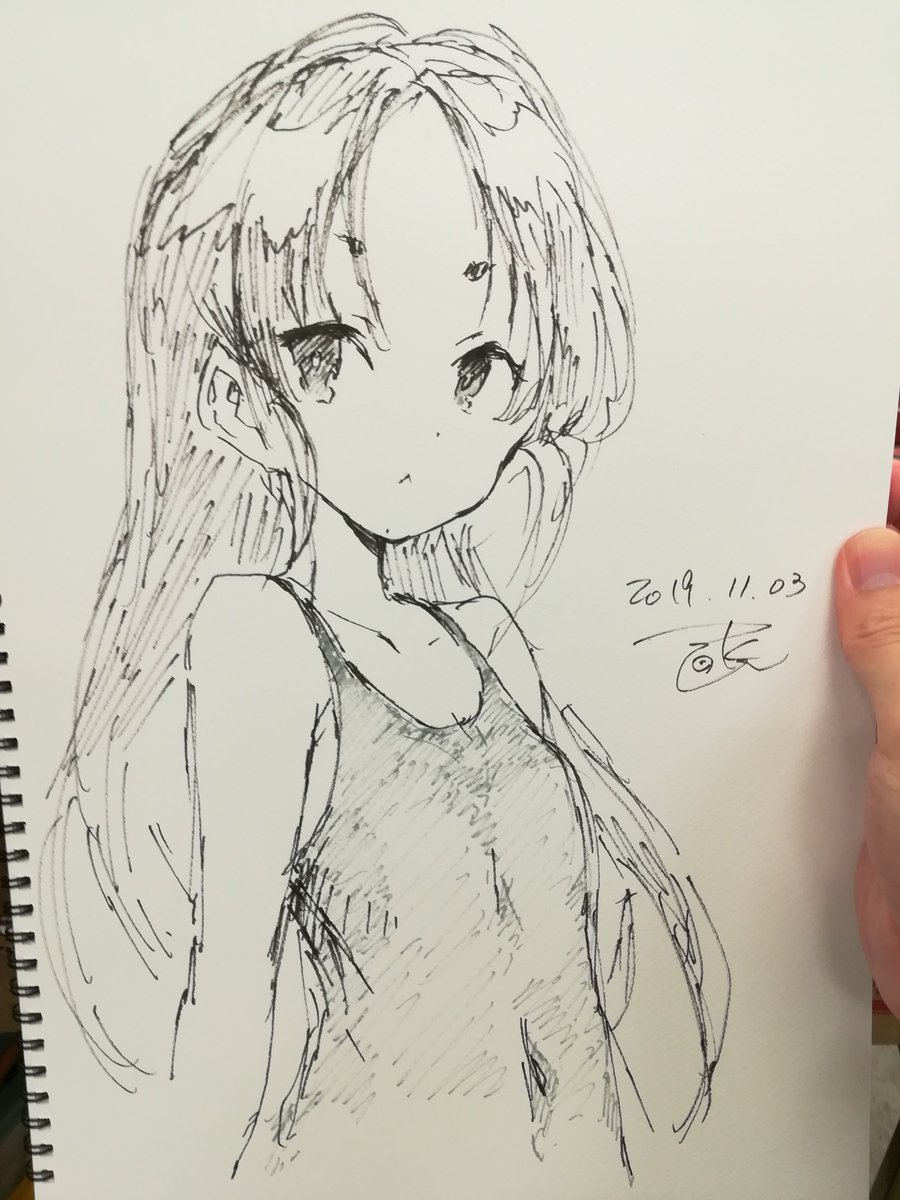 スケブ日進描けました 