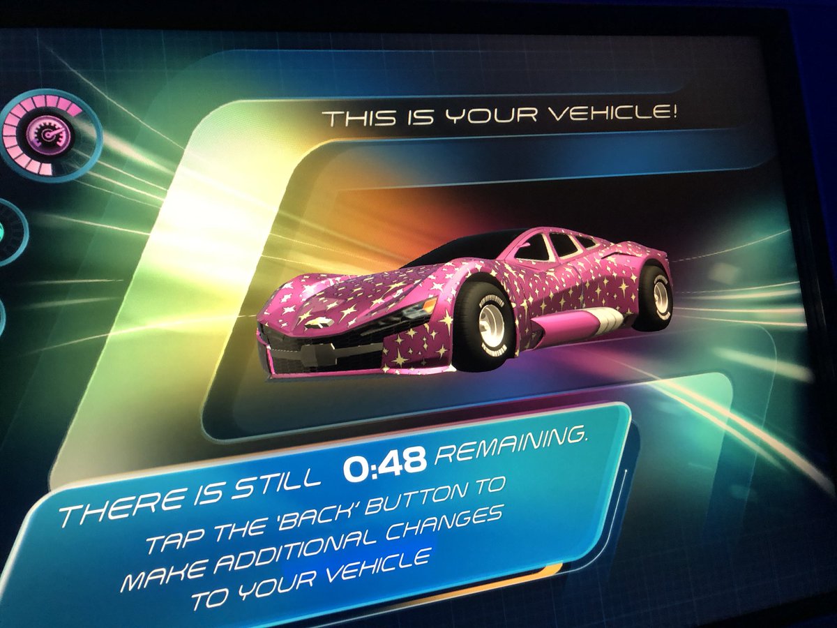 BuckeyeCoaster's tweet photo. #TestTrack car designs done by each of our kids! Haydenโs Blue Car won overall by 8 points & my father-in-law loves his first ride on it. #WaltDisneyWorld #WDW #EpcotTestTrack #WDWTestTrack https://t.co/f3XBN11GNd