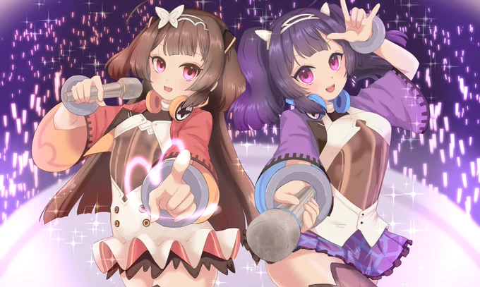 東煌シスターズ! #アズールレーン #アズレン #平海(アズールレーン) #寧海(アズールレーン) #寧海級(アズールレーン) #アイドル  