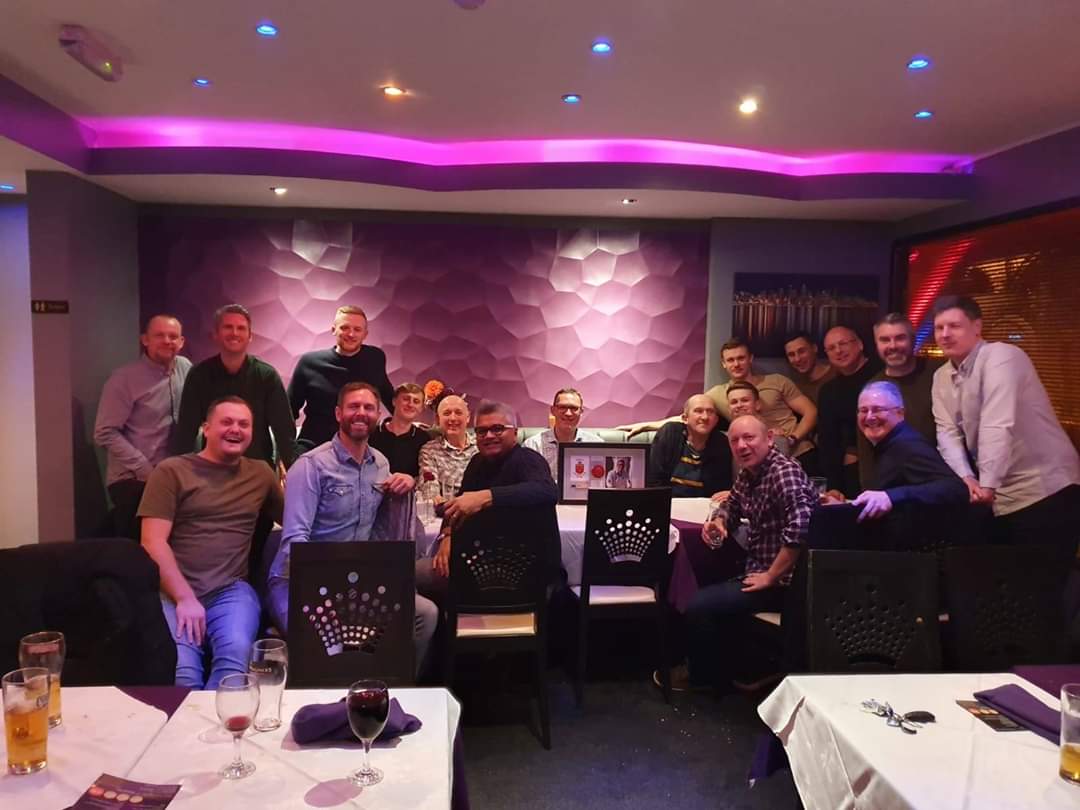 RomileyCC's tweet photo. Club outing to Qurashi to celebrate @fithon_nick 20 years with the club. Nikos is moving onto pastures new and everyone at RCC wish him the very best. We hope you will keep coming to visit us and I'm sure @therolphinator will be keeping an eye on your Play-Cricket stats 👍🏻🏏💙 https://t.co/FsI2aVJpeb