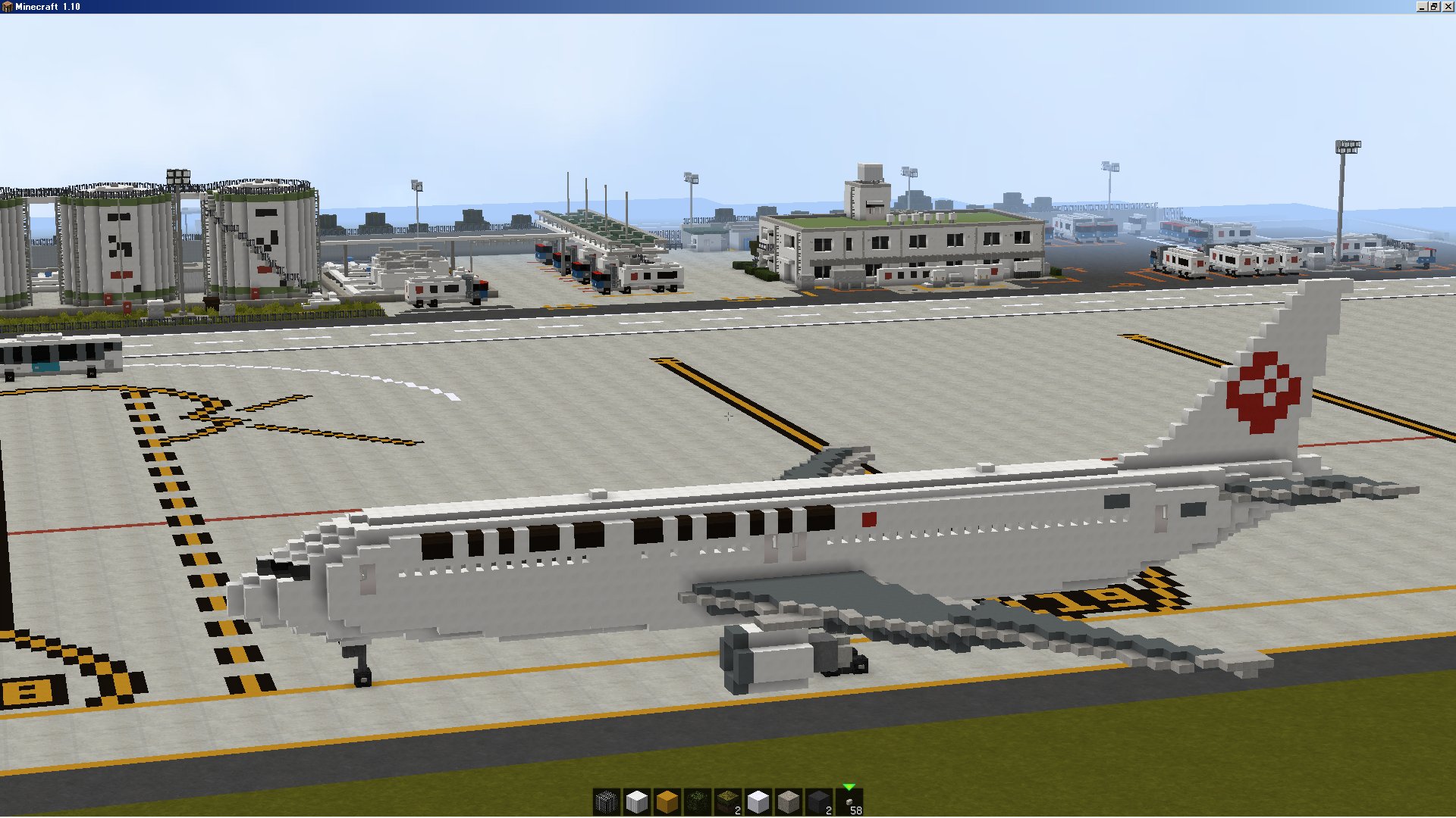 Twitter 上的 空港好きのﾏｲﾝｸﾗﾌﾀｰ 関空制作中 マイクラ空港作り 進捗スピード遅くて申し訳ないのですが 引き続き航空燃料タンク基地を作っています この施設は福岡空港を離発着するすべての航空機への燃料供給 燃料の保管管理を行う重要な役割を担っています マイン