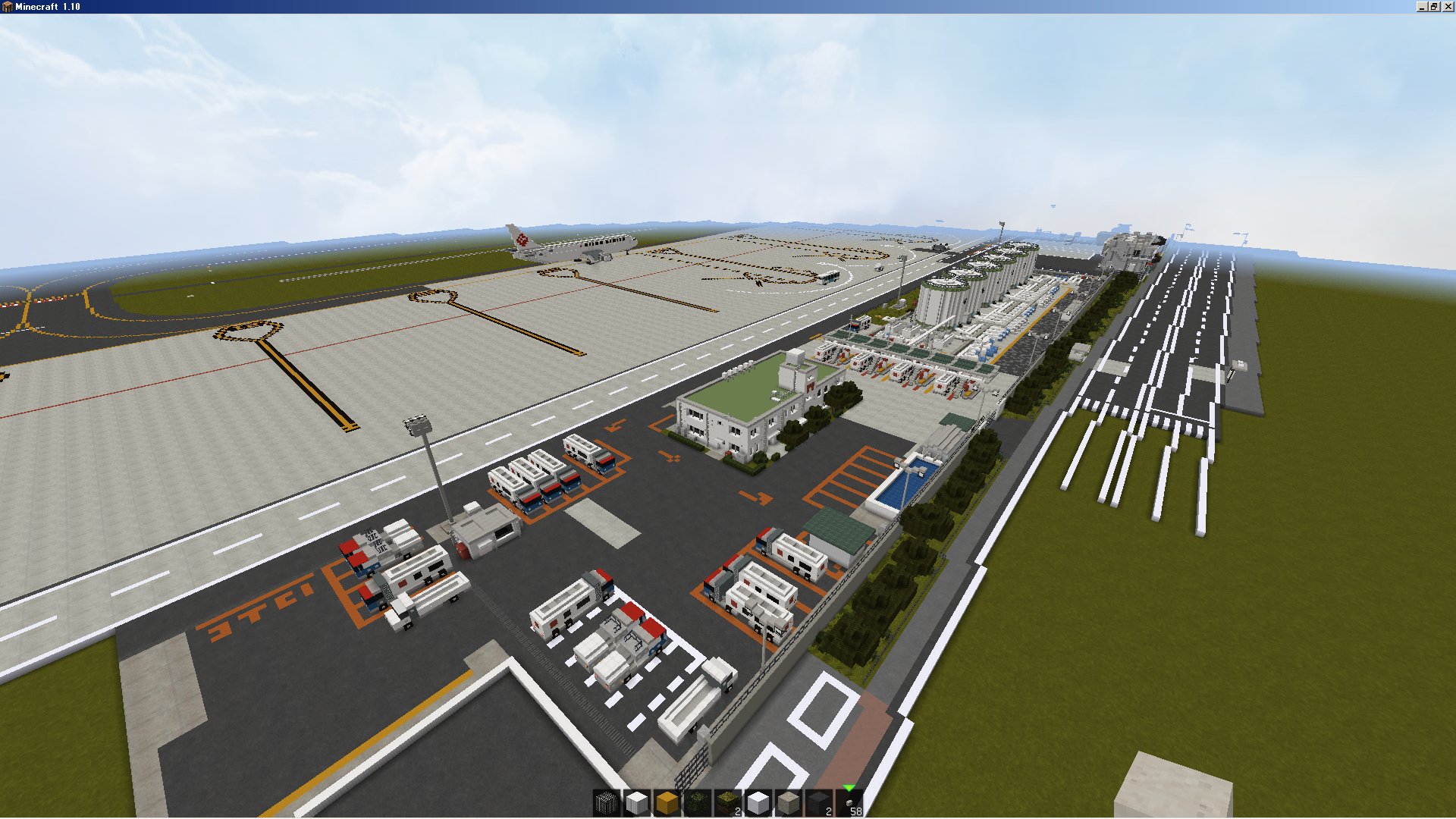 Twitter 上的 空港好きのﾏｲﾝｸﾗﾌﾀｰ 関空制作中 マイクラ空港作り 進捗スピード遅くて申し訳ないのですが 引き続き航空燃料タンク基地を作っています この施設は福岡空港を離発着するすべての航空機への燃料供給 燃料の保管管理を行う重要な役割を担っています マイン