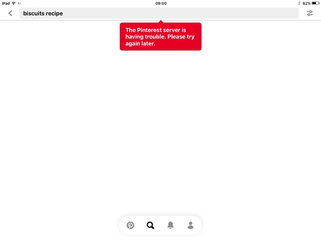 Jackyt213's tweet photo. ⁦@Pinterest⁩ please help this message appears each time I search https://t.co/PLUopE0p2p