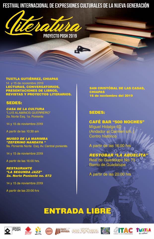 Cartelera del encuentro literario