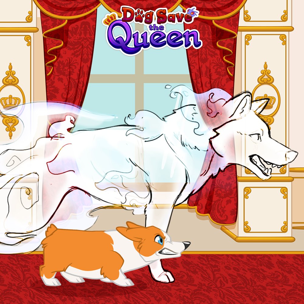 DogSavetheQueen's tweet photo. When Sir Woofs A-Lot is in danger, you can tap into his inner wolf and unleash the SUPER BARK! Those aliens won’t stand a chance against its power 🐺 
---
Help Sir Woofs A-Lot rescue Her Royal Majesty in 'Dog Save the Queen', coming soon to Apple and Android devices https://t.co/psYElTx54A