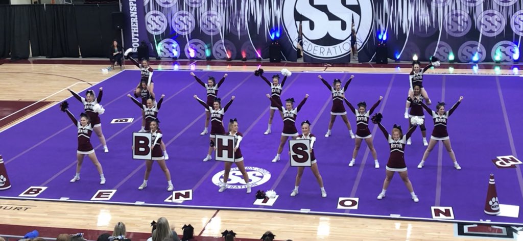 CheerBenton's tweet photo. 1st place today!
Best use of tumbling 
Most crowd pumping cheer 
And GRAND CHAMPS!! https://t.co/OBZVxWmj5K