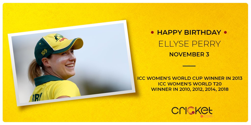 Happy Birthday to Ellyse Perry! 