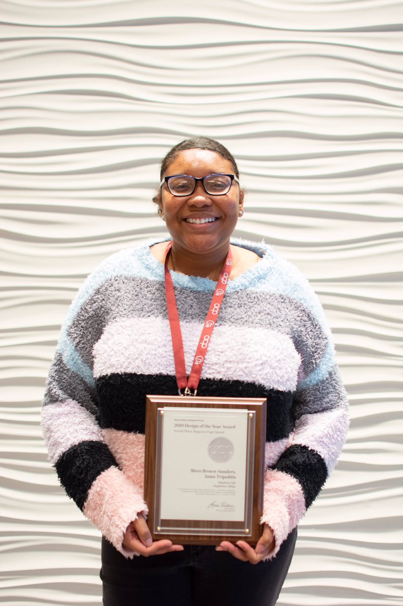 Couldn’t be prouder of Stephens College’s SL magazine  for bringing home a Pacemaker, a second place for Story of the Year in the Column category, a Fourth place for Design of the Year for a magazine spread, and an honorable mention for best feature photo. So happy for you all!