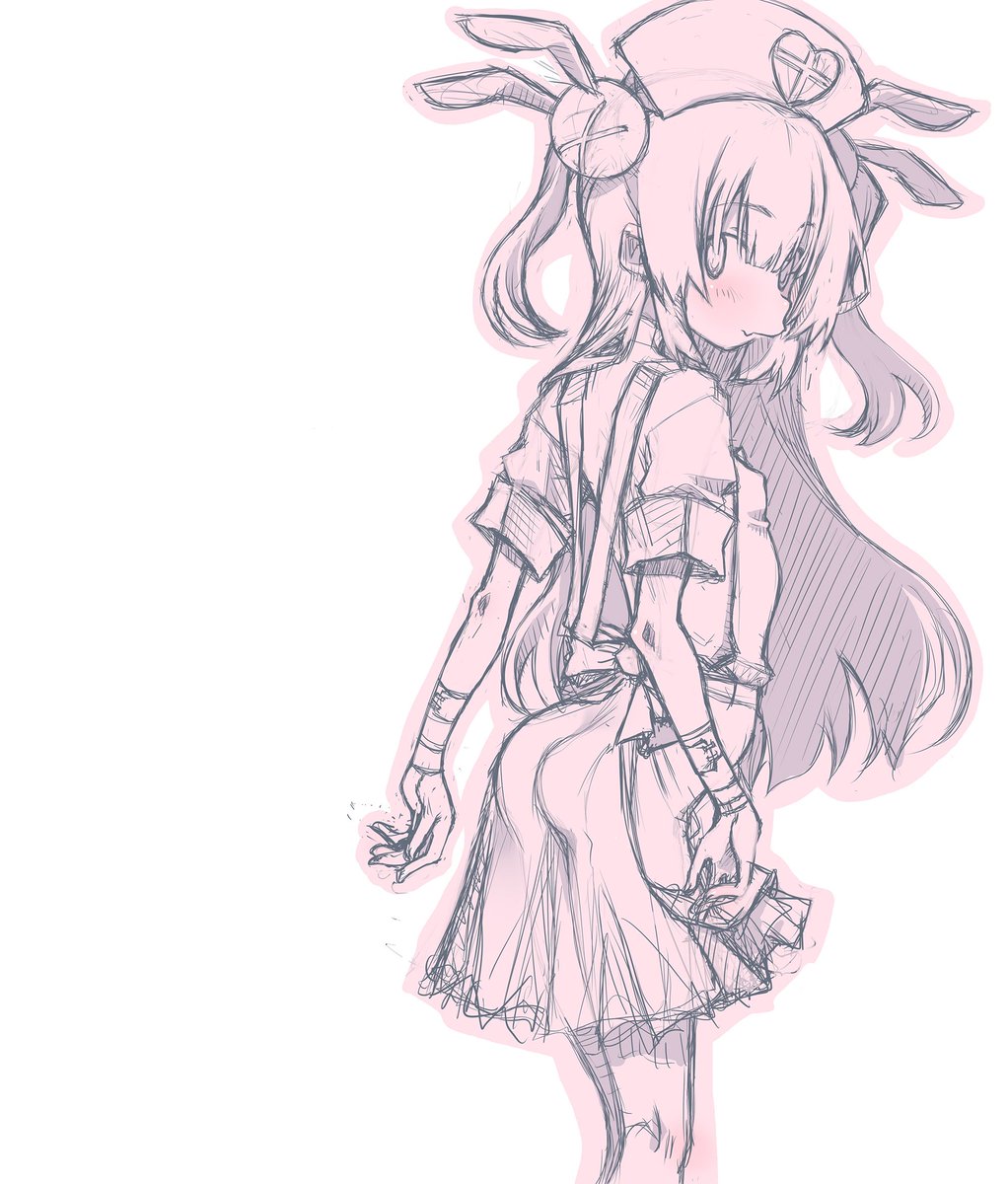 ラフがラフすぎて線画にするとき腕章忘れて、塗ってる最中に追加しました・・・・・・ 