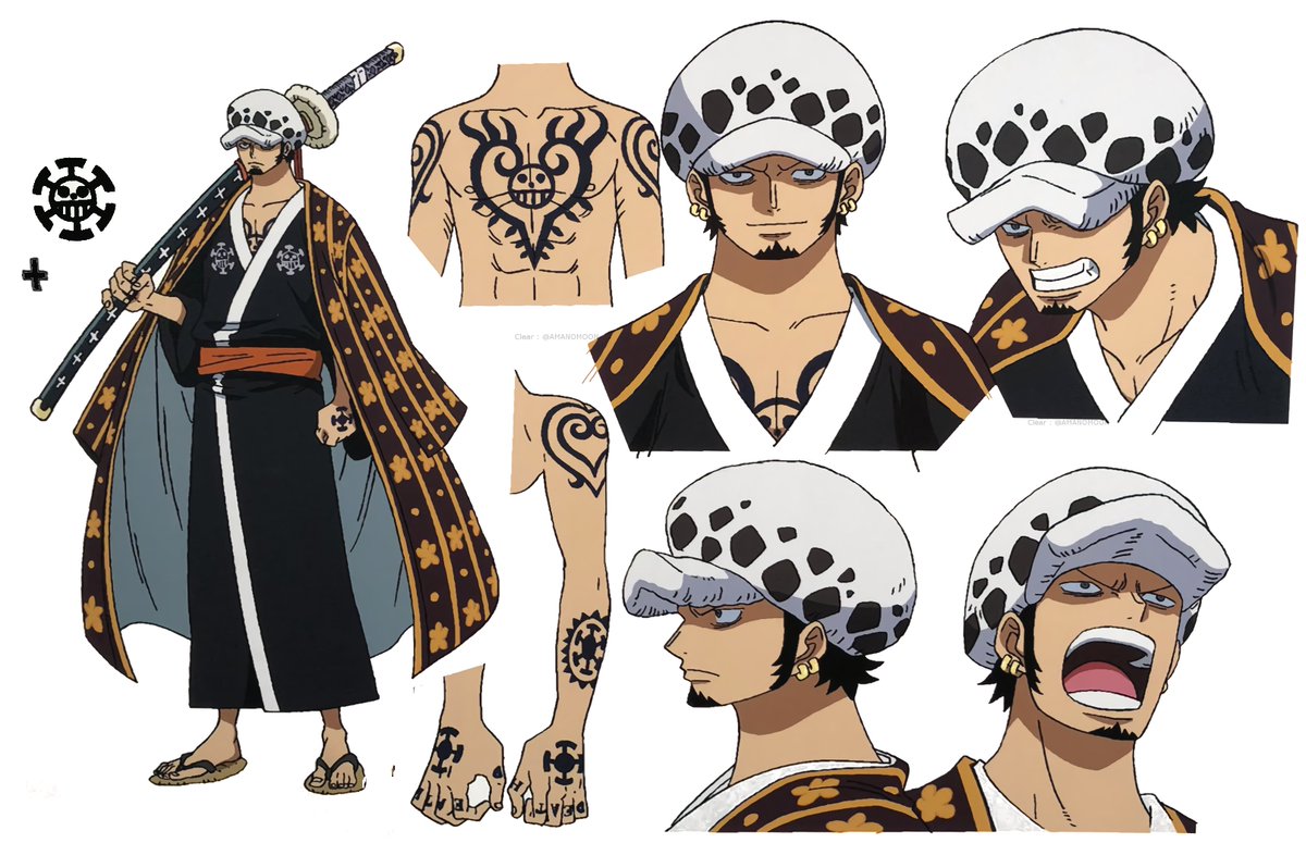 Pandaman ルフィ 東京ワンピースタワー One Piece Anime Character Design Heart Pirates ハートの海賊団 Trafalgar Law Bepo Shachi Pingu Tokyo Tower Clear By Me ワンピース ベポ シャチ トラファルガー Dディー ワーテル ロー