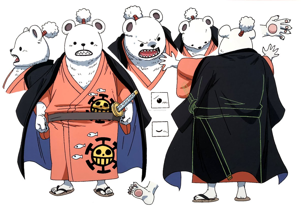 One Piece Anime Character Design Heart Pirates ハ-ト の 海 賊 団 Trafalgar Law-Be...