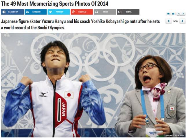 ソチ五輪の時、羽生結弦選手と一緒にキスクラに座ってるのが日本