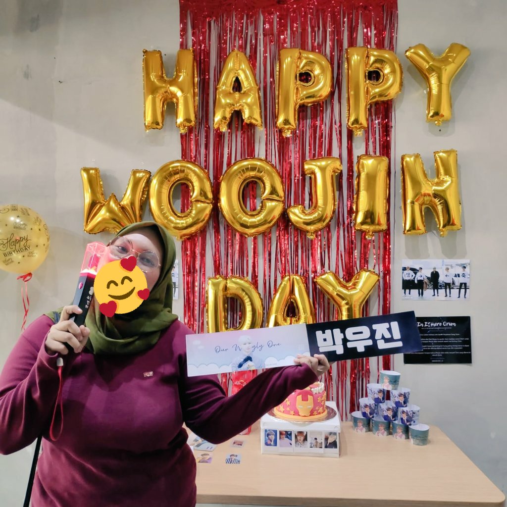 wajungp's tweet photo. Today event Park Woojin Birthday by @AB6IX_KALTIM and @ABNEWEVENT_ID 
Thank u so much for you godies
Sumpah ini banyak bangetz dan lucu²
And once again happy birthday uri chamsae❤️❤️❤️
#IN_ITINERE_ORION https://t.co/W6LDW6sTsm