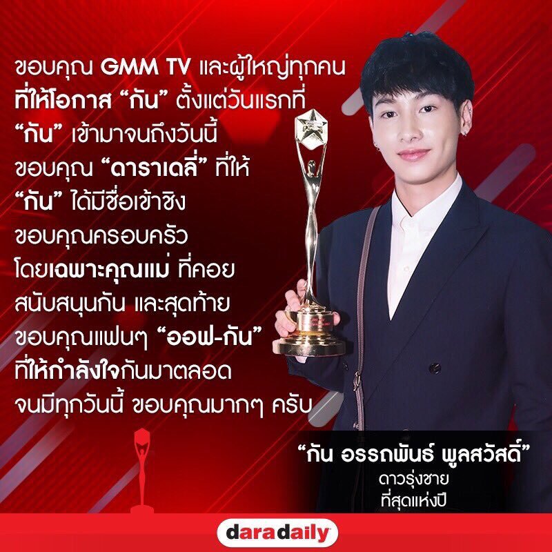 gokgorforpkjs's tweet photo. @tamhakols การรับรางวัลของ #ออฟกัน
รางวัล ดาวรุ่ง(ชาย)ที่สุดแห่งปี 2017 : #daradailyAwards7
รางวัล best fight scene : #LineTVAward2019
รางวัล best partner : #LineTVAward2019
รางวัล best couple : #HoweAwards2018 (1) https://t.co/5Zt4Fn176A