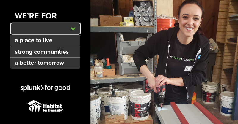 SplunkDE's tweet image. Im Rahmen unserer Initiative #SplunkForGood bauen und renovieren wir gemeinsam mit @Habitat_org Häuser in über 20 Gemeinden auf der ganzen Welt. Lesen Sie hier mehr: 
▶️▶️ splk.it/2Jjq2Me