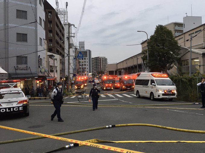火事 寺田町駅付近で火災 現地の画像 様子 大阪市天王寺区寺田町 まとめダネ