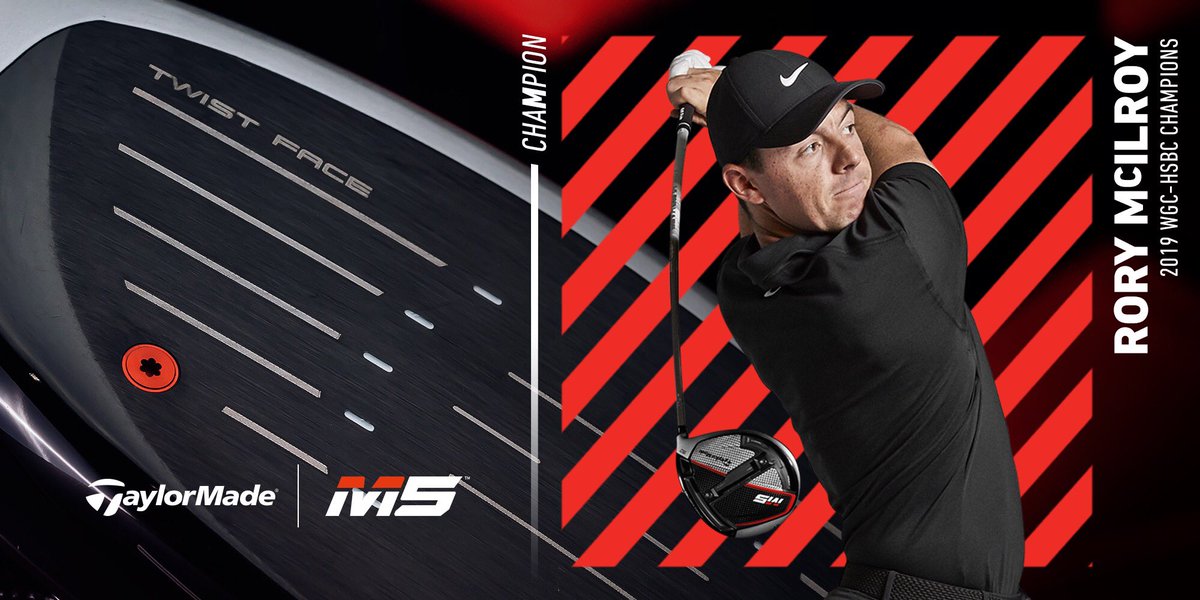 TaylorMadeGolf's tweet image. Champion – Rory McIlroy | 2019 #wgchsbcchampions | Sheshan Golf Club. #InjectedTwistFace #M5driver