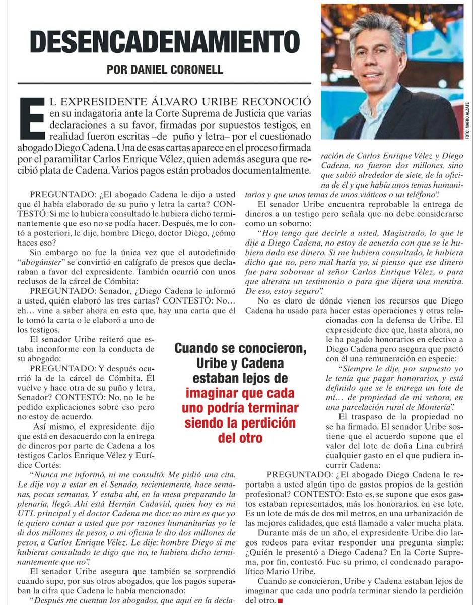 EdwinJoyaDuarte's tweet photo. Revista Semana 📄
Por
Vicky Dávila 
Daniel Samper Ospina 
Daniel Coronell
María Jimena Duzán https://t.co/mGWwpgmkq2
