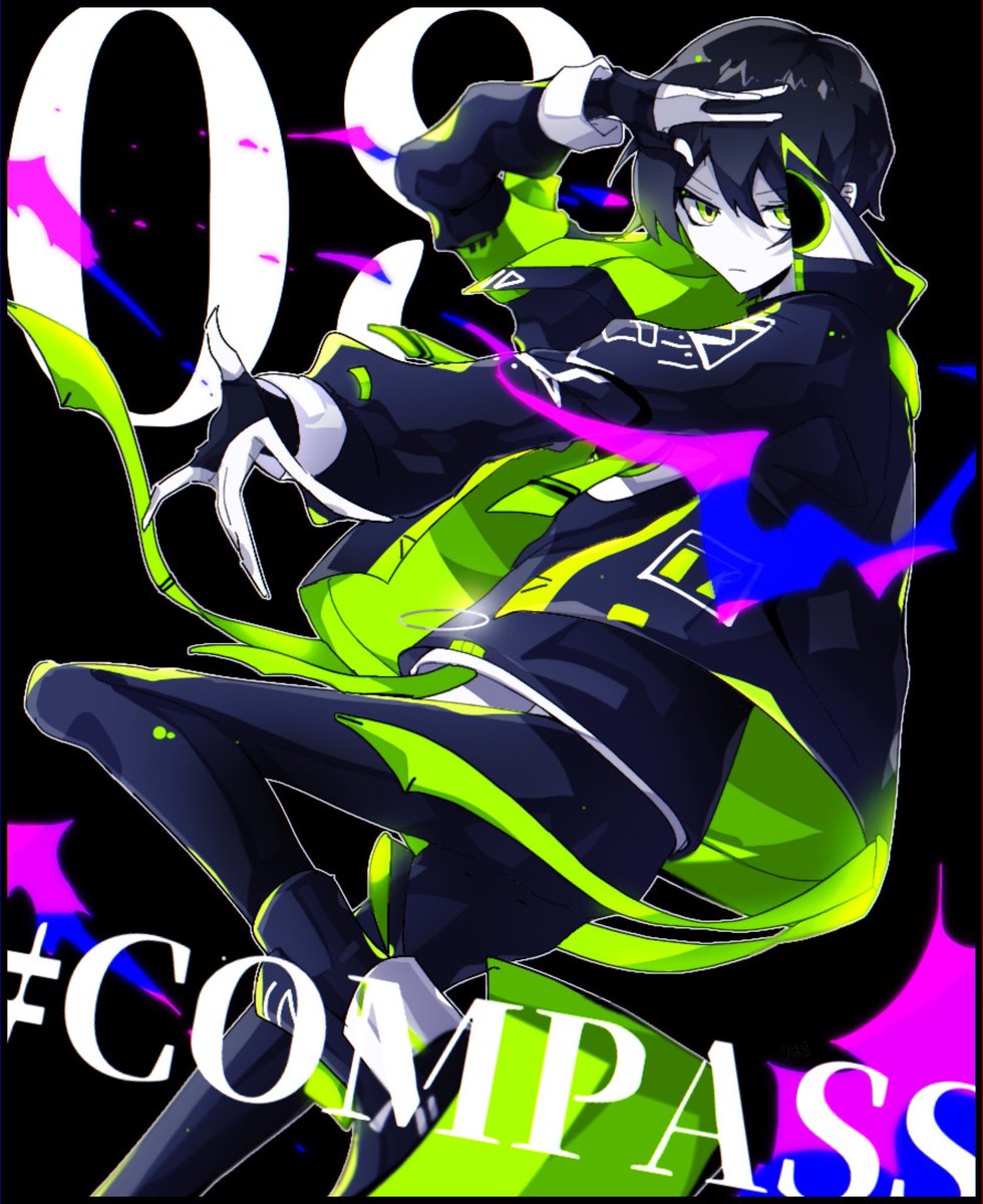 りはら アイコンの元絵 コンパス 零夜くん