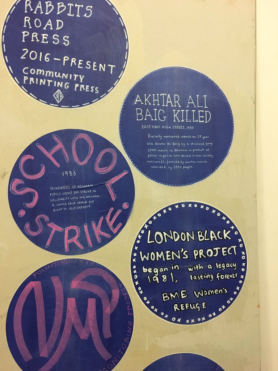 AngrySamPoet's tweet photo. Photos from #ActivatingNewham, an exhibition co-curated with young Londoners on the history and legacy of activism in Newham. Old Manor Park library https://t.co/KFGVqZ4On2