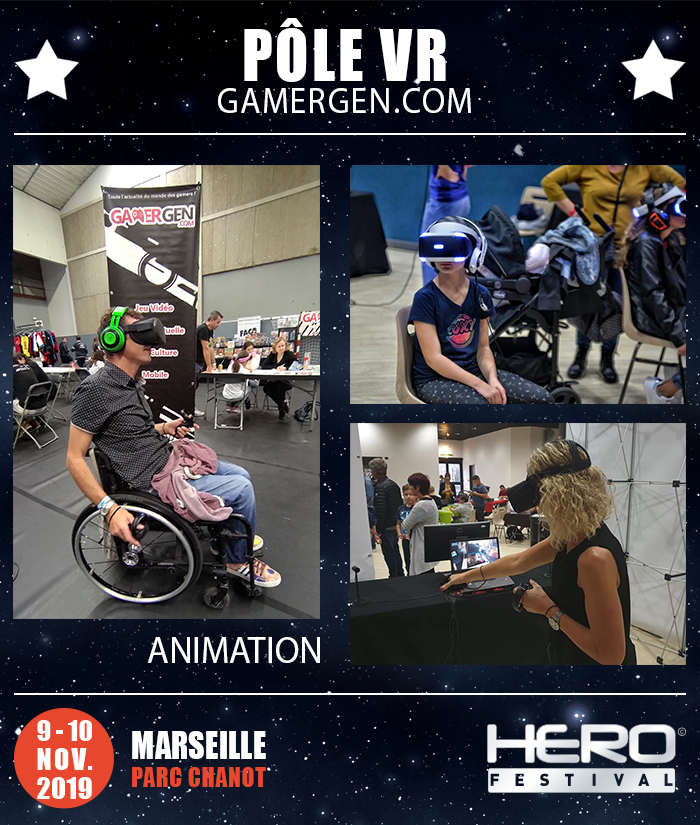 HeroFestivalFR's tweet photo. 🌟 PÔLE VR GAMERGEN 🌟5/5
🤓 Pour les 18 ans et plus :
- Jeux / découvertes en solo
- Jeux en multijoueur
- Jeu avec gilet haptique (simulation d’impacts)
- Simulateur de conduite sur vérin
Résa ici👇
https://t.co/MIwX2HOyZn
#HeroFestival #Saison6 #PôleVR #Gamergen https://t.co/wXUn3OZswP