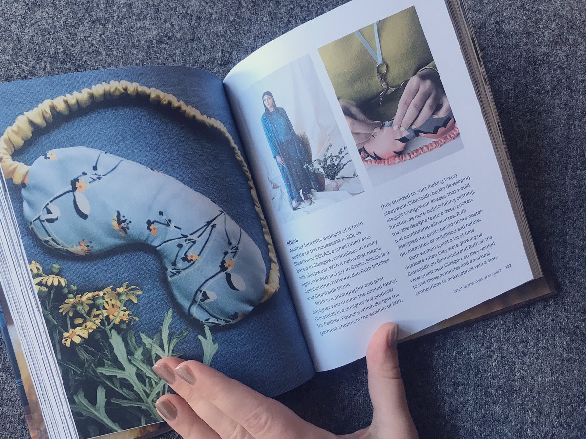“...their fabrics are personal and inherently #Scottish, with a modern direction.” We are featured in the beautiful #TheCoorieHome book by @bpearson1995 with a thoughtful interview and lovely photography #solassleepwear #luxurysleepwear #scottishdesign