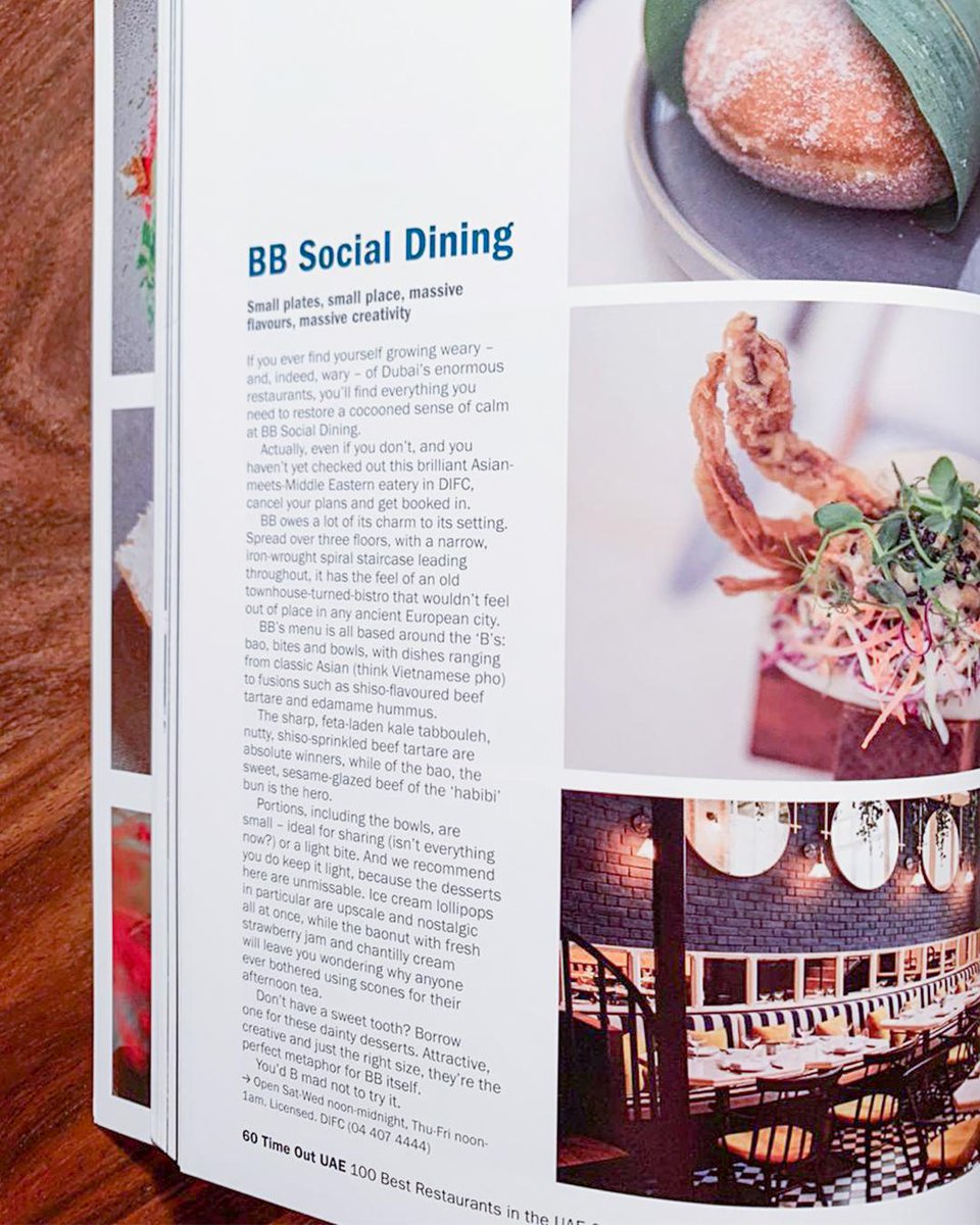 bbsocialdining's tweet photo. Thank you @timeoutdubai for including us in this list we are grateful and proud. 

#bbdifc  
#100bestrestaurantinuae 
#100bestreataurant 
#bbsocialdining https://t.co/OBLTb1qwV2