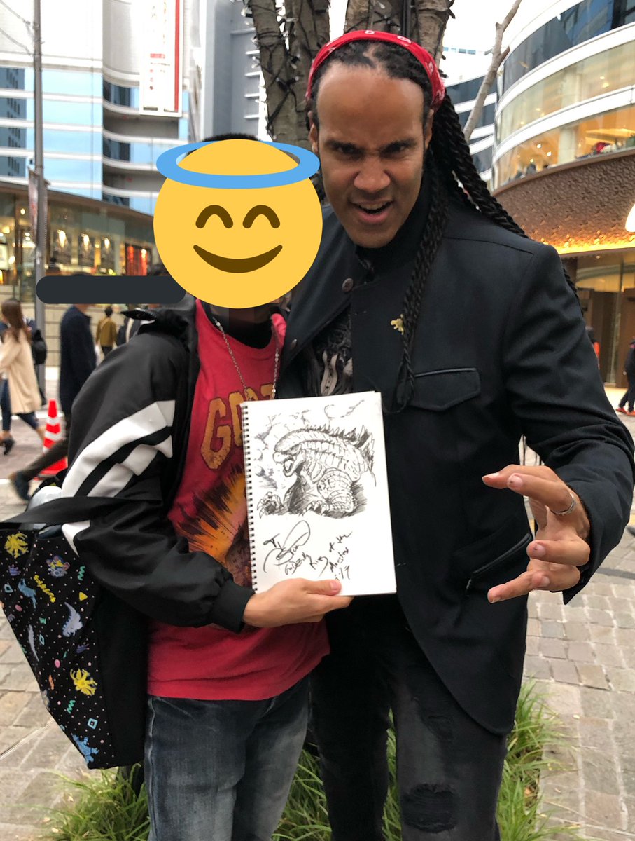 レジェンダリー版ゴジラのモーションキャプチャーを演じられたtjストームさんにツー マハリの漫画 レジェンダリー版ゴジラのモーションキャプチャーを演じられたtjストームさんにツー マハリの漫画