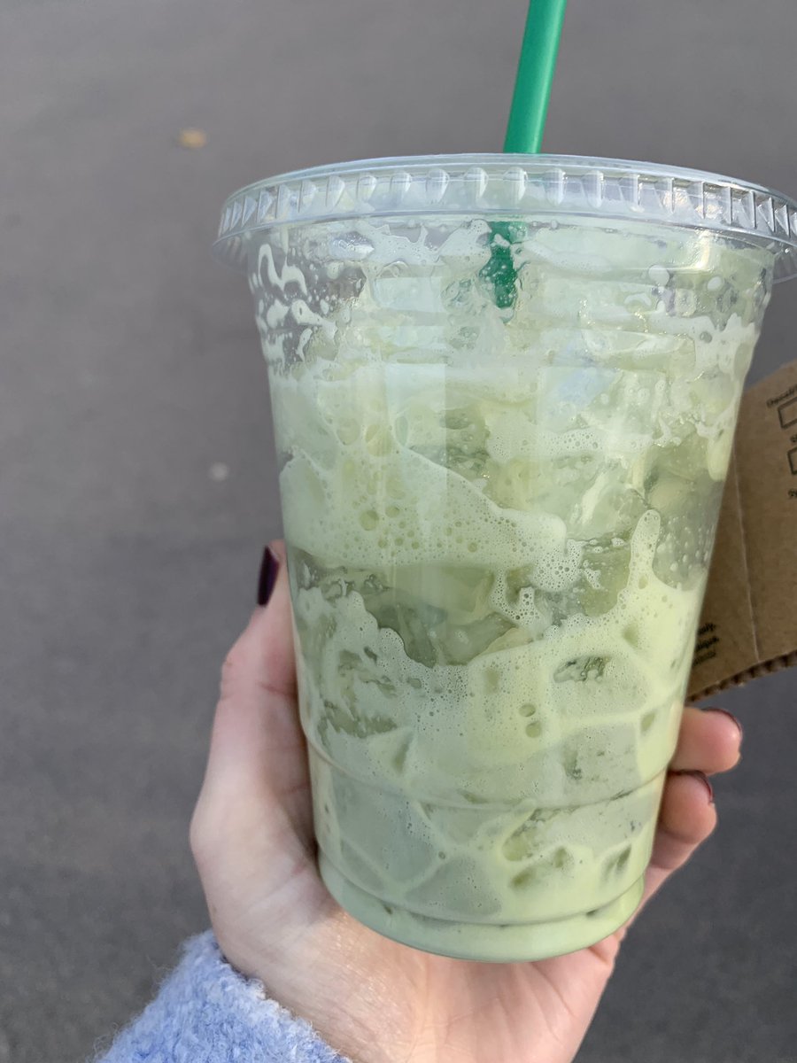 KimboRenee's tweet photo. I did not even take one sip of this yet. thanks @Starbucks for the worst iced matcha ever that has maybe two sips in it https://t.co/bcAGhKLLWK