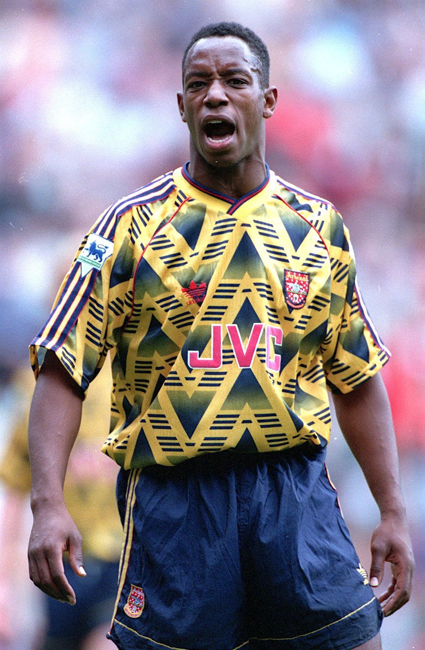 The greatest Arsenal striker ever, in the greatest Arsenal away kit ever... don\t @ us!

Happy Birthday Ian Wright 