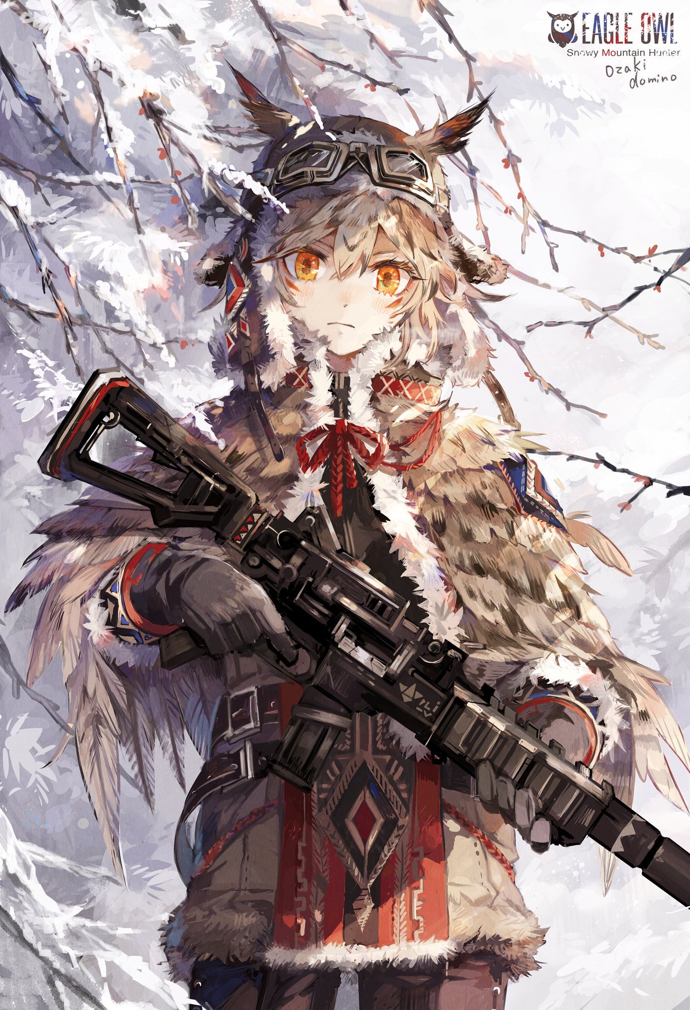 尾崎ドミノ 修行 ワシミミズクの狙撃手さん オリジナル ケモ耳 Illustration 尾崎ドミノ 修行 ワシミミズクの狙撃手さん オリジナル ケモ耳 Illustration