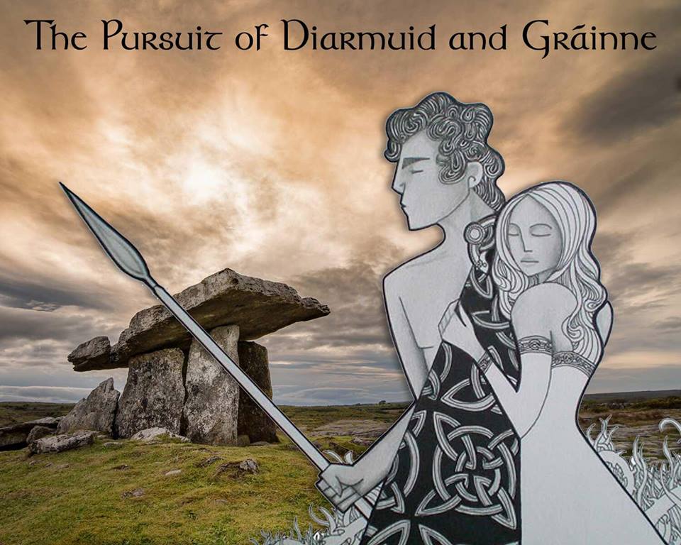 Story: after Diarmuid died, Gráinne lived at Slievenamon, Co Tipperary & gave birth to a son. However a wolf kept eating their food! The story goes that another son grabbed the wolf by the throat & held it until his mother returned. Presumably was killed! K Hickey   #Ireland