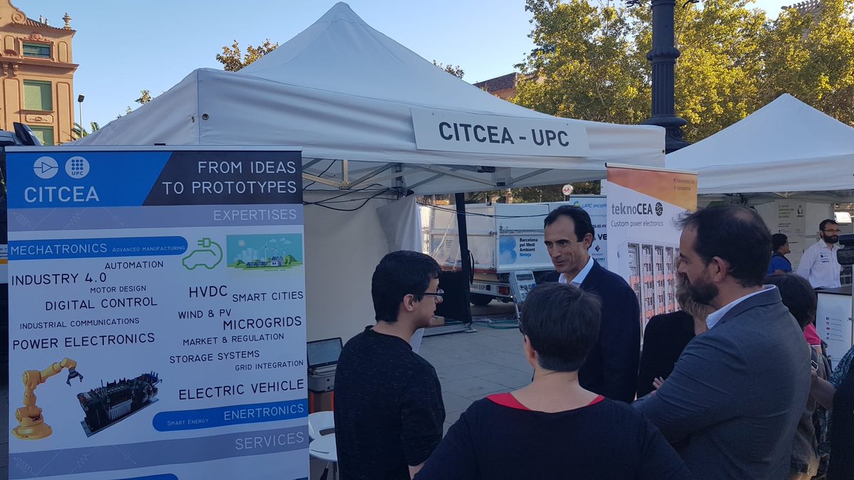 IngridMunne's tweet photo. Segon i últim dia d’@Expoelectric! El @CITCEA és l’encarregat de generar l’anella energètica que subministra tots els stands a partir de PV i EVs. No us ho perdeu i veniu-nos a veure! https://t.co/Zxrp9flJrq