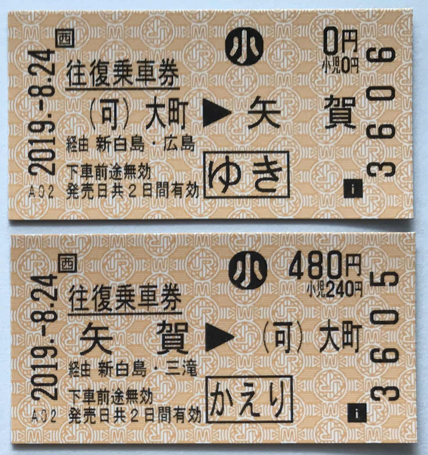 国鉄時代の往復乗車券の束　残り未使用分　2冊 Yahoo!オークション -「往復 硬券」の落札相場・落札価格