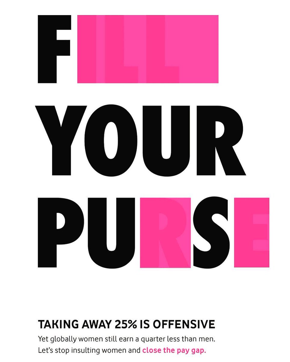 TheAdArchives's tweet photo. JWT London triggered awareness and debate around the pay gap with a provocative outdoor campaign using clever word play
The Creatives highlight how
women are paid on average 25% less than men to drive home just how offensive the world can seem with 25% missing #FThePayGap https://t.co/FHVgsKh36J