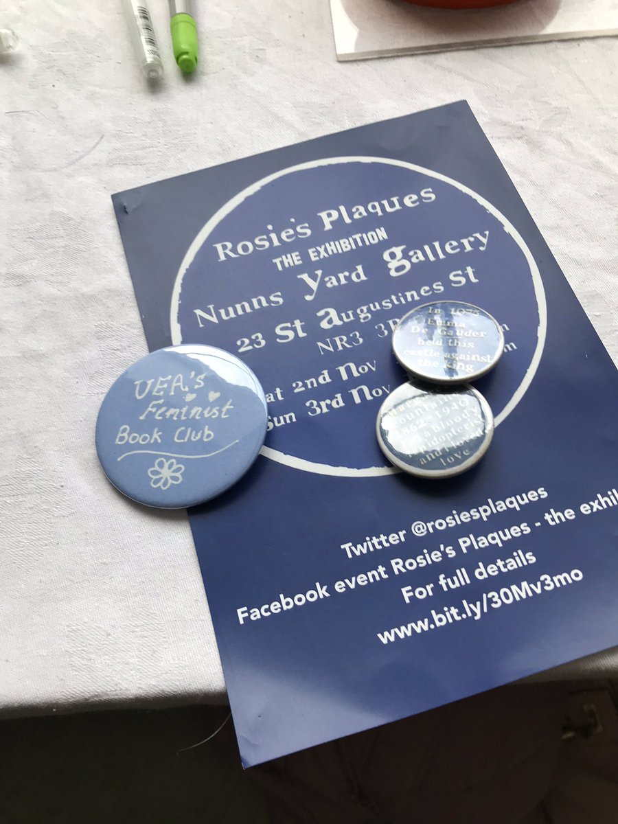 Great to have <a href="/UEA_Feminism/">UEA Feminist Society</a> here making badges!