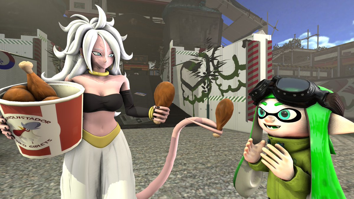 "Got a bucket of chicken" Scout TF2 When Android 21 (Good) give a...
