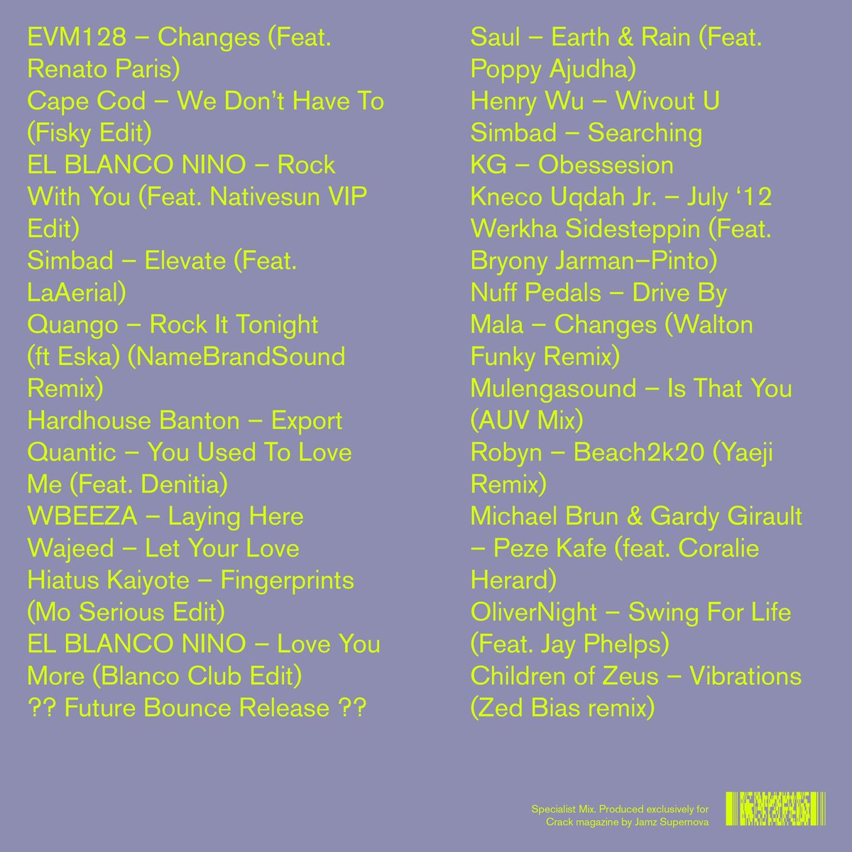 Sunday Vibrations should sound like this!! I dropped a mix for <a href="/CrackMagazine/">Crack Magazine</a> inspired by #BrokenBeats! Using <a href="/EVM128/">EVM128</a> #Changes as my reference I went on a journey! Go listen to my #SoulfulRollers mix 👉🏾 crackmagazine.net/article/mixpro…