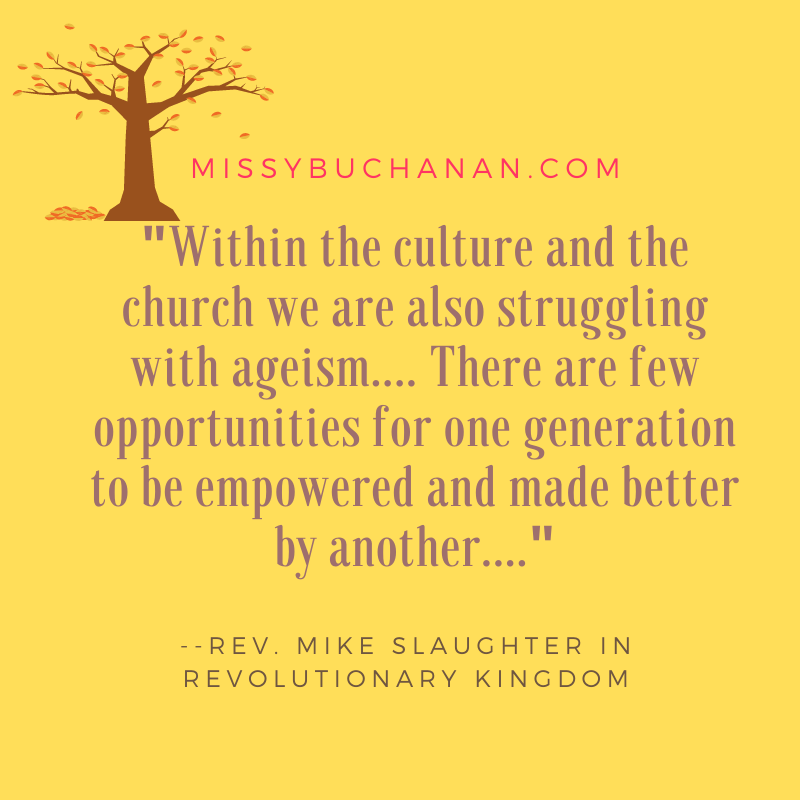 MissyBuchanan's tweet photo. This is why intentional #IntergenerationalMinistry is so vital! Thanks, @RevMSlaughter! https://t.co/Ce4XrdPsDw