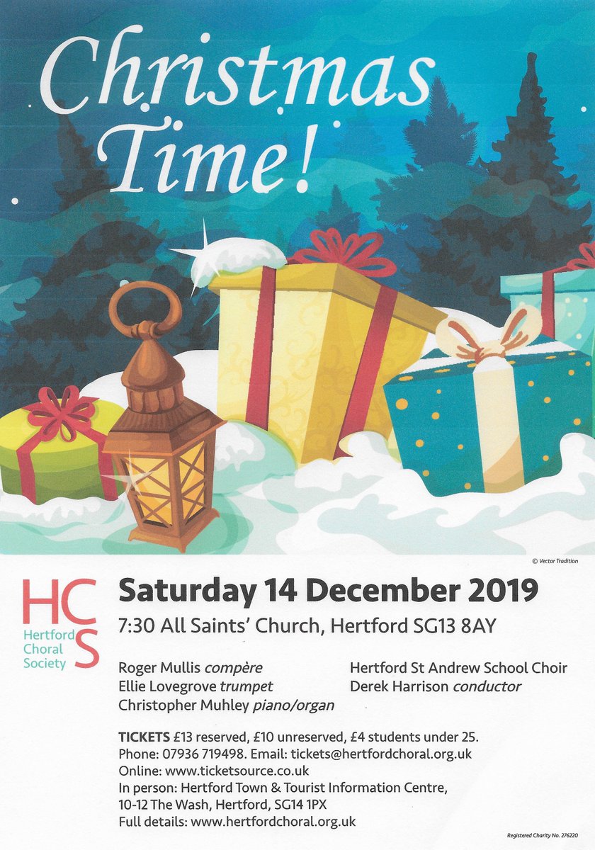 HertfordChoral's tweet photo. Ooooh.. only 41 sleeps until our #Christmas Concert at @AllSaintsHertf lots of lovely #music and #yuletide treats await with @RogerMullis @ChrisMuhley @EllieLovegrovee #DerekHarrison. Keep the date @HertfordTC #Hertford @HertMusicFest and we look forward to welcoming you 🎶 https://t.co/TbN6pbX6V8